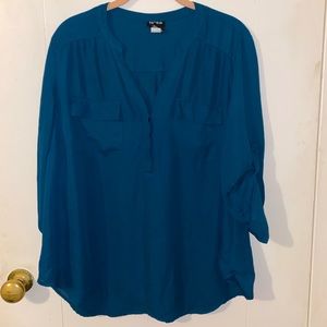 Beautiful gem colored blouse perfect for work!